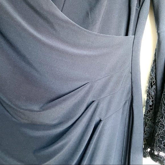 Lauren Ralph Lauren Navy Midi Dress - Picture 3 of 5